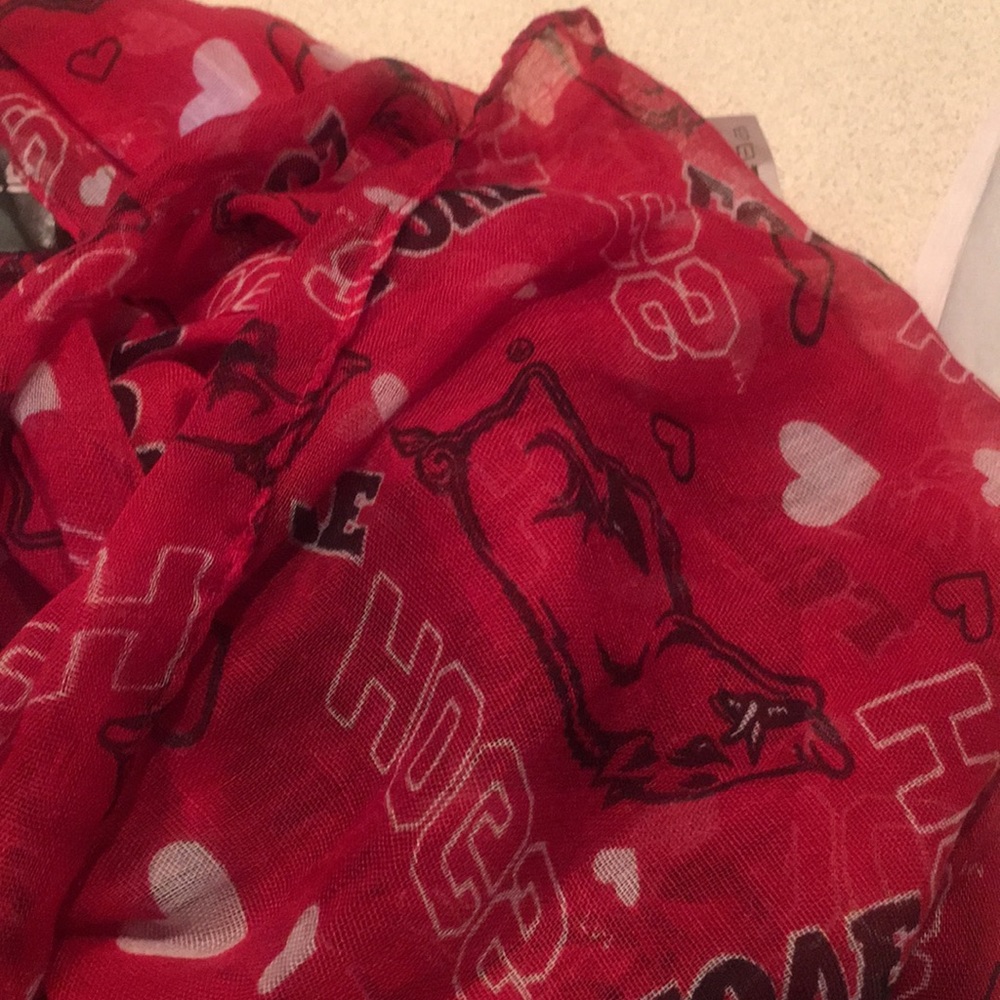 Arkansas Razorbacks ♾ scarf NWT